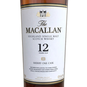 Macallan SHERRY Cask 12 Year Single Malt Scotch