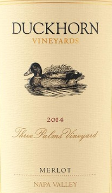 2014 Duckhorn Three Palms Merlot 2014   #1 Wine of the Year 2017