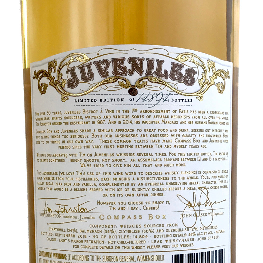 Compass Box  Juveniles Scotch Blend