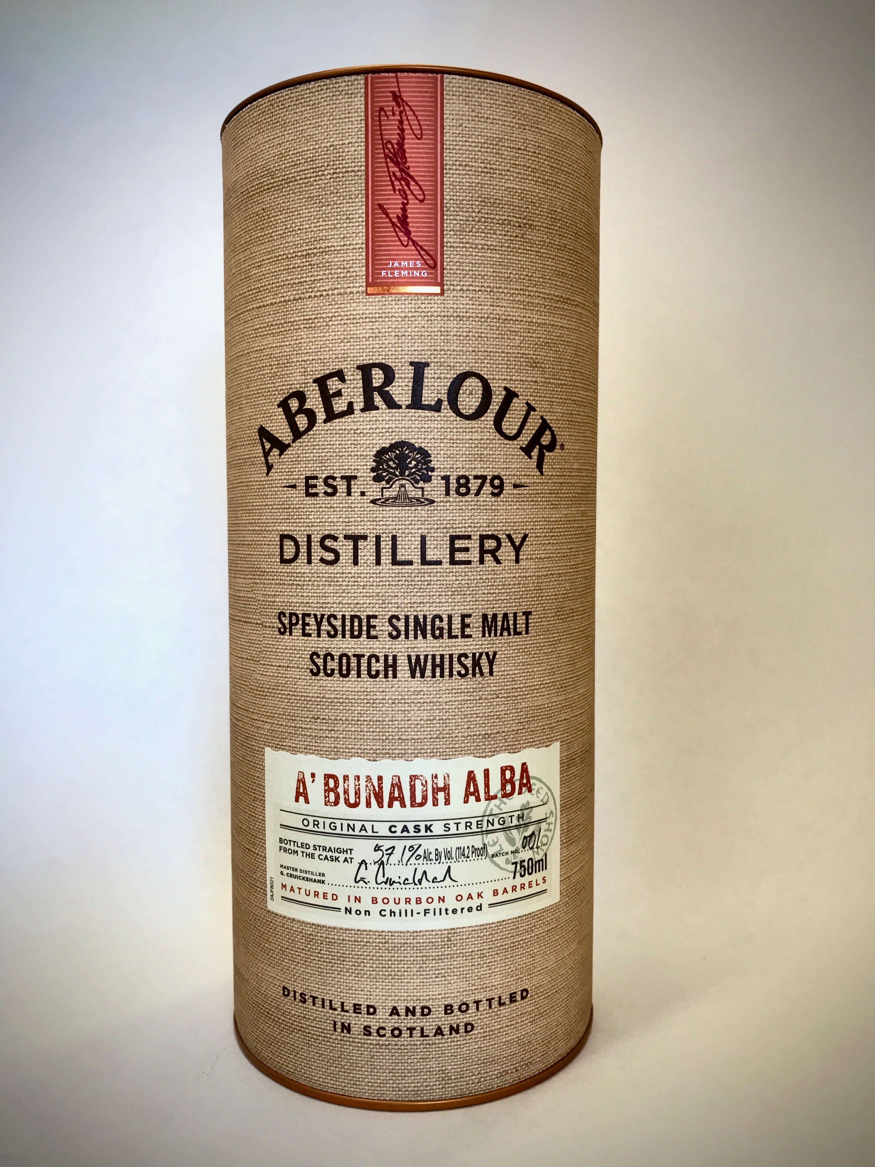 Aberlour A'BUNADH ALBA Batch 01 Cask Strength Single Malt Scotch