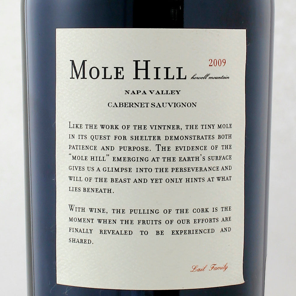 Mole Hill Cabernet Sauvignon Napa 2009 Lail Family