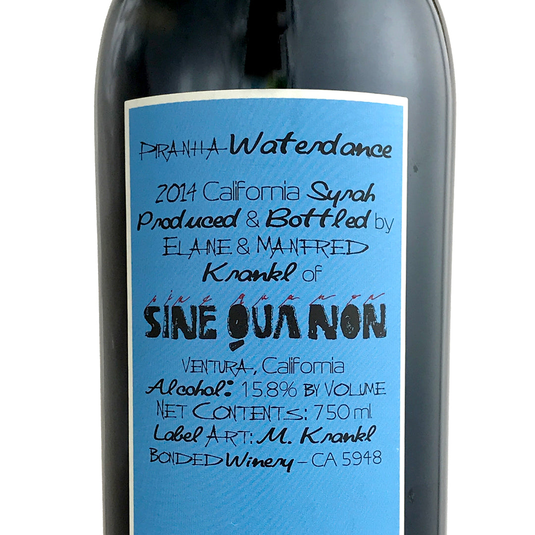 Sine Qua Non 'Waterdance' Syrah 2014